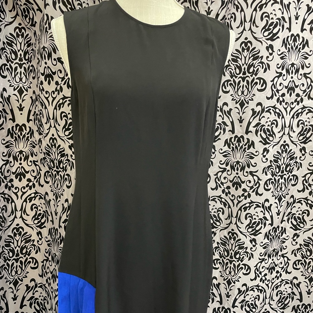 DKNY Black & Blue sleeveless dress